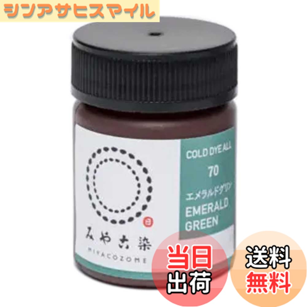 【送料無料】桂屋ファイングッズ みやこ染 低温染色 コールダイオール ECO Col.70 エメラルドグリン 色：#70 エメラルドグリン