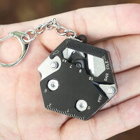 多機能キーホルダー キーチェーン キー リング メンズ おしゃれ シンプル ナイフ ルーラー 爪やすり レンチ ドライバー ボトルオープナー ステンレス 登山 旅行 アウトドア コンパクト プレゼント お祝い送料無料