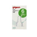 【3980円以上で注文可能】ピジョン(Pigeon) スリムタイプ 乳首 シリコーンゴム製 6ヵ月頃~ Y(スリーカット) 2個入