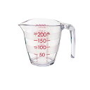 【3980円以上で注文可能】マーナ 目盛りが見やすい計量カップ K649CL クリア 200mL