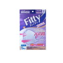 【3980円以上で注文可能】フィッティ ブレステック 立体マスク ホワイト やや大きめサイズ 5枚入