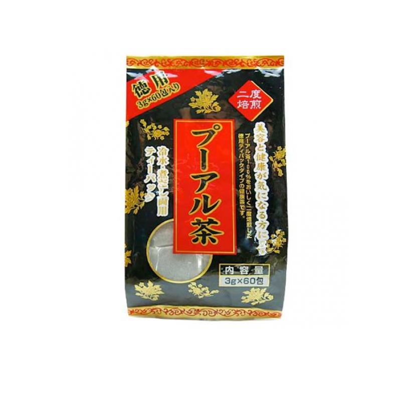 【送料無料！（地域限定）】ユウキ製薬 徳用 黒プーアル茶 3g (×60包)