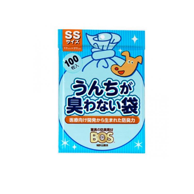 【送料無料！（地域限定）】うんちが臭わない袋 BOS(ボス) イヌ用 SSサイズ 100枚入