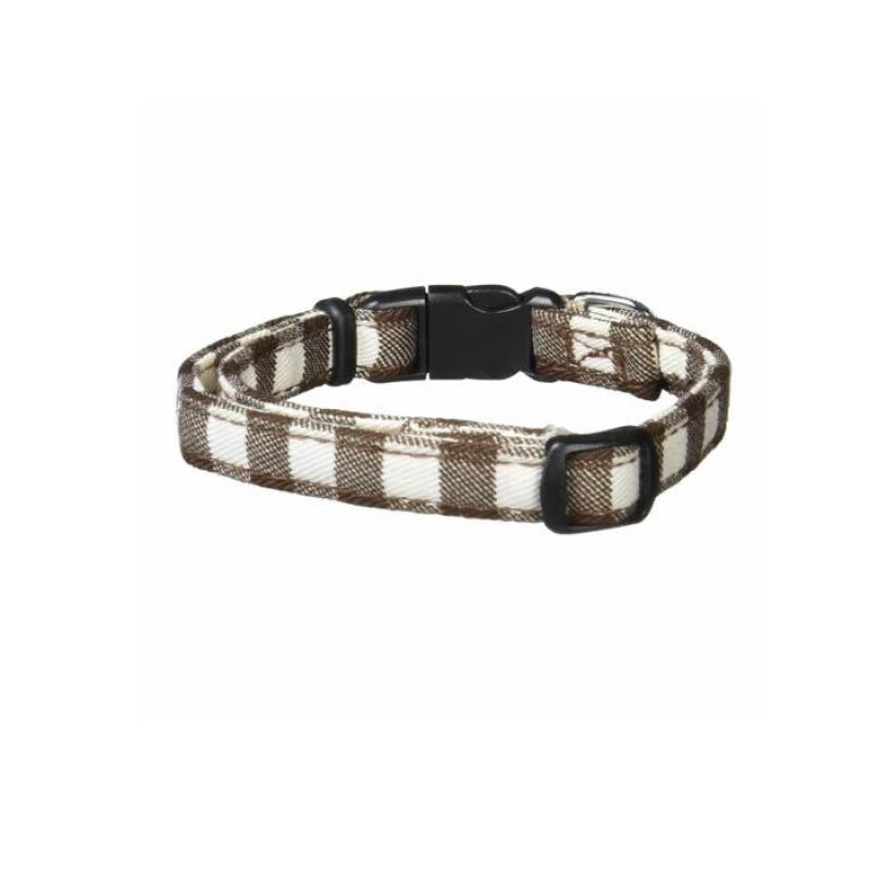 【送料無料！（地域限定）】岡野製作所 コットンチェック カラー 1個入 (#10 ブラウン)