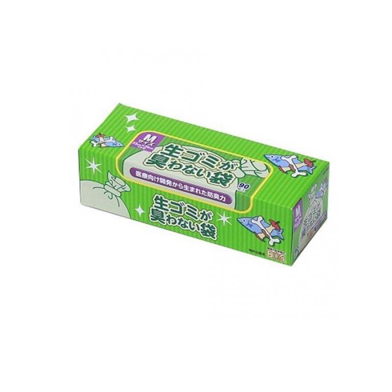 【送料無料！（地域限定）】生ゴミが臭わない袋 BOS(ボス) Mサイズ マチ付 90枚入 (箱型)