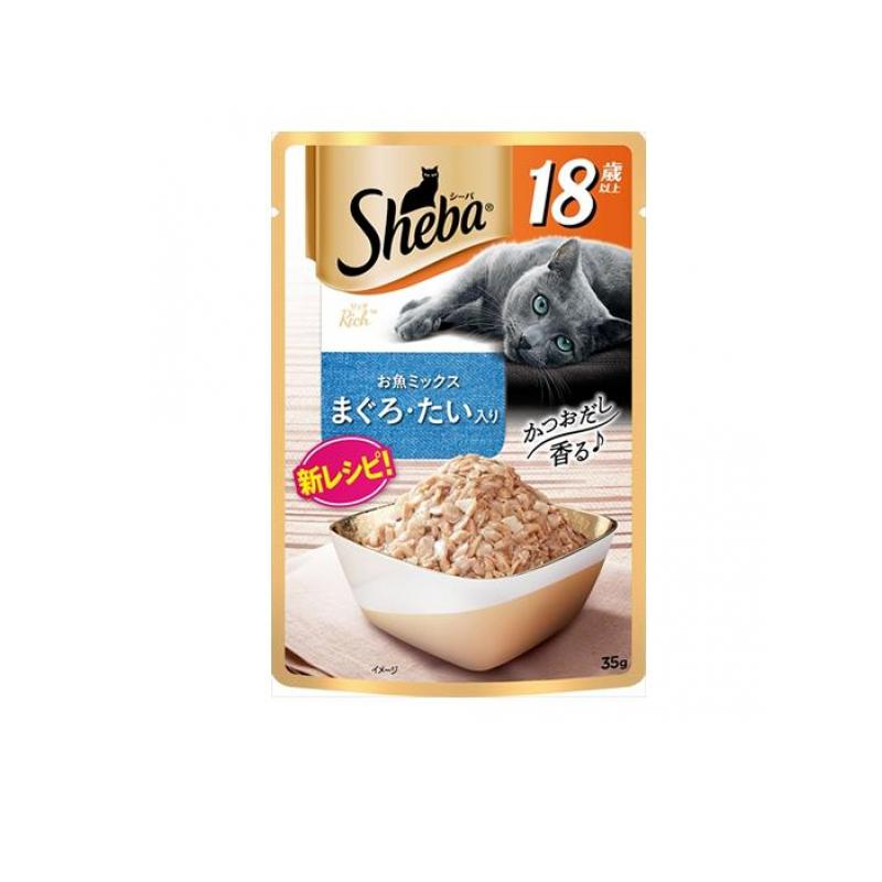 【送料無料！（地域限定）】シーバ(Sheba) リッチ 18歳以上 お魚ミックス まぐろ・たい入り  ...