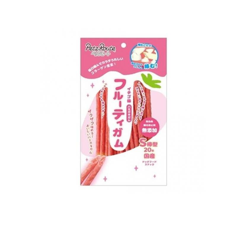 【送料無料！（地域限定）】ペッツルート フルーティガム イチゴS棒型 20本入