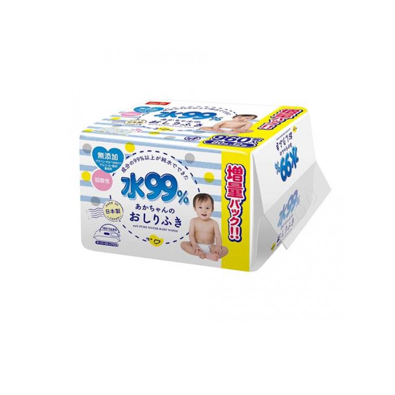 【送料無料!(地域限定)】水99% あかちゃんのおしりふき 80枚× 12個入 (960枚入)