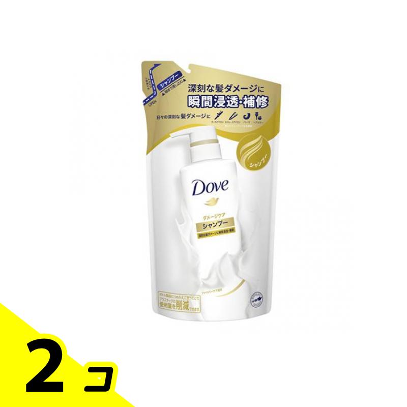 【送料無料！（地域限定）】Dove(ダヴ)ダメージケア シャンプー 350g (詰め替え用) 2個セット
