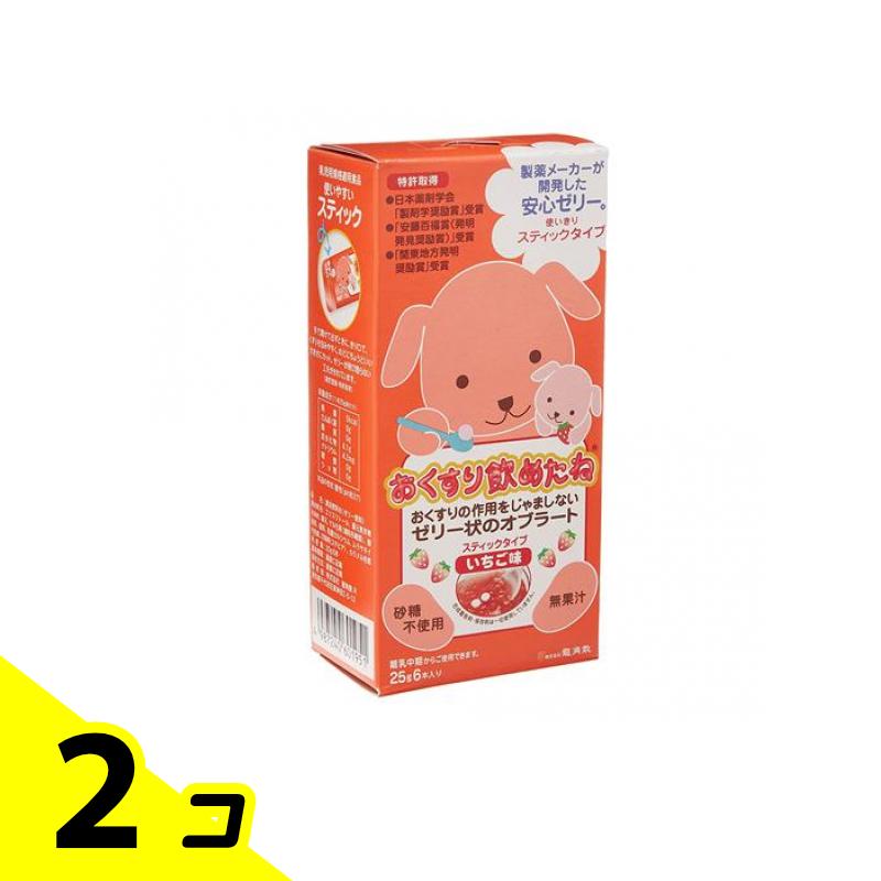 【送料無料!(地域限定)】龍角散 おくすり飲めたね スティックタイプ いちご味 25g (×6本入) 2個セット
