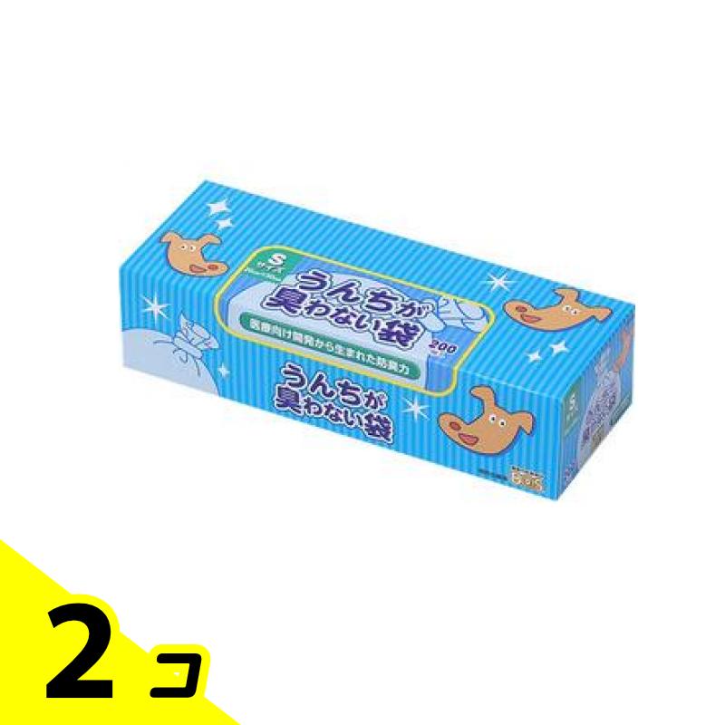 【送料無料！（地域限定）】うんちが臭わない袋 BOS(ボス) イヌ用 Sサイズ 200枚入 2個セット