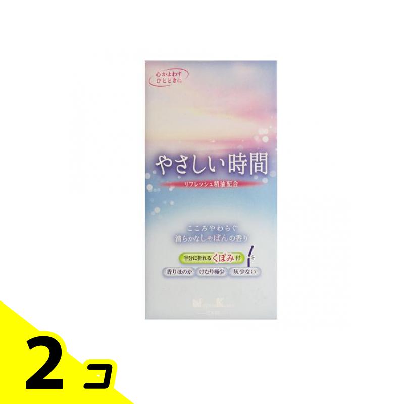 【送料無料!(地域限定)】日本香堂 やさしい時間 清らかなしゃぼんの香り バラ詰 105g 2個セット