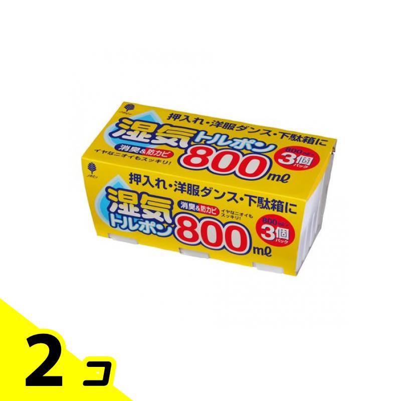 【商品名】 除湿剤 湿気トルポン 消臭&防カビ 【製造販売会社】 紀陽除虫菊 【ご使用について】 【有効期間】 4～8カ月（季節や湿気の状態により異なります） 【使用基準】 1間の押入れ（約3立方メートル）の上下段に各1個の割合 【使用方法】 (1)フタをとります。 (2)防湿アルミシートだけをはがします。 (3)再びフタをして、除湿したい場所に置いてください。 ＜使用後の処理＞ ・たまった液が「お取替え目安」まできたら、新しい商品とお取替えください。 ・白い糖質シートはハサミなどで破り、たまった液は水を流しながら生活排水として流してください。（植木などにはかけないでください） ・容器はプラスチックゴミとして処理してください。 【使用上の注意】 ・白い透湿シートは使用後まで、はがしたり破ったりしないでください。 ・お子様の手の届かない場所でご使用ください。 ・容器に物をのせたり倒れたままでの使用は避け、必ず平らな場所でご使用ください。倒れたまま使用しますと中の液がもれます。 ・破損の恐れがあるので容器を落下させたり、シートを傷つけないようご注意ください。万一、破損したりヒビが入った場合は使用しないでください。 ・薬剤やたまった液を口に入れた時は、すぐに吐き出し水でうがいをしてください。目に入ったときは、よく水洗いしてください。どちらの場合もすぐに医師にご相談ください。 ・容器にたまった液は濃い塩水のため、皮革製品に付着しますと収縮等の恐れがありますのでお取り扱いにはご注意ください。 ・手や衣服等についた時は、すぐに水でよく洗い流し乾燥させてください。なお、洗えないものは、水拭きと空拭きをベトつかなくなるまで繰り返してください。 ・用途以外にはご使用にならないでください。 ・薬剤より液面が上にきても効果はかわりません。 ・使用時期、条件により液がたまり始めるまでの日数は若干かわります。特に湿度の低い季節は液のたまりが遅くなりますが、薬剤が固まれば吸湿し始めています。 ・湿度の低いとき、たまった液が固まること（再結晶）がありますが、効果はかわりません。 【素材】 【成分】 塩化カルシウム、防カビ剤、消臭剤 【材質】 容器・中敷・フタ／ポリプロピレン 防湿アルミシート／アルミ蒸着ポリプロピレン、PET 糖質シート／PET、ポリエチレンの不織布、ポリプロピレン ラベル／紙 製品の特徴 ●紀陽除虫菊 novopin（ノボピン）湿気トルポン ●湿気とニオイをスッキリとる除湿剤。 ●消臭＆防カビ効果。 ●押入れ・洋服ダンス・収納庫・下駄箱などに。 ●大容量800mLなら取替え回数を節約できます。 ●湿気とり／湿気取り／消臭剤／防カビ剤／置き型 ●日本製（MADE IN JAPAN）