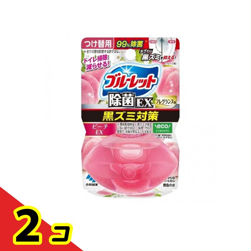 【送料無料!(地域限定)】液体ブルーレットおくだけ除菌EXフレグランス ピーチEXの香り 67mL (付け替え用) 2個セット
