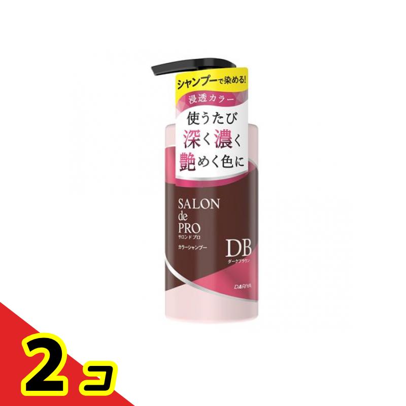 【送料無料！（地域限定）】サロンドプロ カラーシャンプー DB ダークブラウン ポンプ 300mL 2個セット