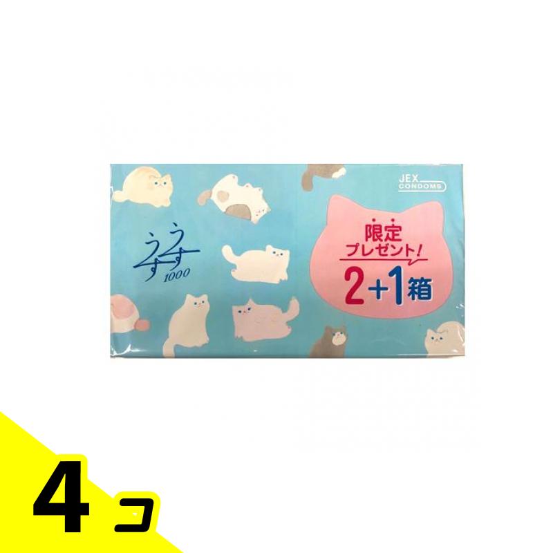 【送料無料!(地域限定)】ゼリアコート うすうす1000 36個入 (12コ入×2 期間限定+1箱) 4個セット
