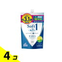 【送料無料!(地域限定)】ソフトインワン シャンプー サラサラタイプ 1180mL (詰め替え用 特大) 4個セット