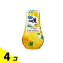 【送料無料!(地域限定)】トイレの消臭元 爽やかはじけるレモン 400mL 4個セット
