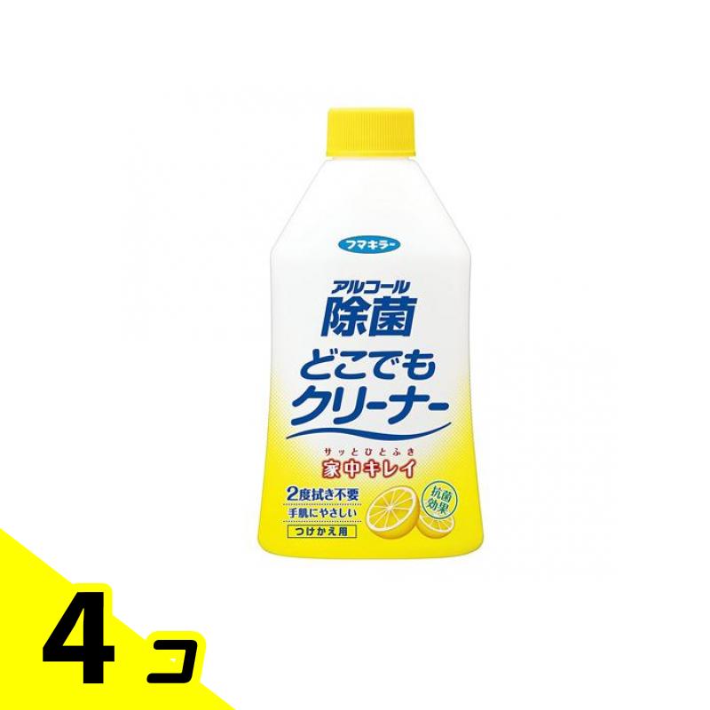 【送料無料！（地域限定）】フマキラー アルコール除菌どこでもクリーナー 300mL (付け替え用) 4個セット