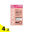 【送料無料!(地域限定)】ミノン やさしく洗う弱酸性タオル 1枚 4個セット