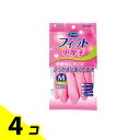 【送料無料!(地域限定)】ファミリー やわらかフィット 天然ゴム 中厚手 1双 (Mサイズ) 4個セット