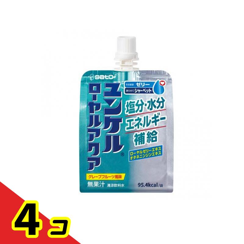 【送料無料!(地域限定)】ユンケルローヤルアクア ゼリー飲料 180g 4個セット