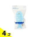 【送料無料!(地域限定)】マーナ キッチン用おさかなスポンジ K170 LB ライトブルー 1個入 4個セット