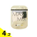 【送料無料!(地域限定)】MASMiX マスミックスマスク サンドベージュ×ブラック 7枚入 4個セット