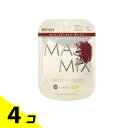 【送料無料!(地域限定)】MASMiX マスミックスマスク アンバーホワイト×ワインレッド 7枚入 4個セット