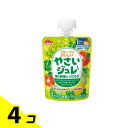 【送料無料!(地域限定)】森永 フルーツでおいしいやさいジュレ 緑の野菜とくだもの 70g 4個セット