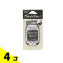 【送料無料!(地域限定)】John’s Blend(ジョンズブレンド) エアーフレッシュナー ホワイトムスク 1枚入 4個セット