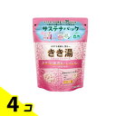 【送料無料!(地域限定)】きき湯 クレイ重曹炭酸湯 湯けむりの香り 360g 4個セット