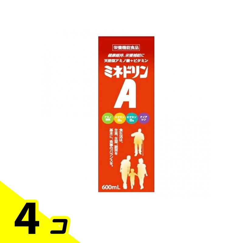 【送料無料!(地域限定)】伊丹製薬 ミネドリンA 600mL 4個セット