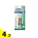 【送料無料!(地域限定)】GUM ガム・歯間ブラシL字型 SSS(1) 超極細タイプ 10本入 4個セット