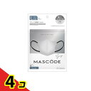【送料無料!(地域限定)】MASCODE マスコード 3Dマスク L 06グレー×ブラック紐 7枚入 4個セット