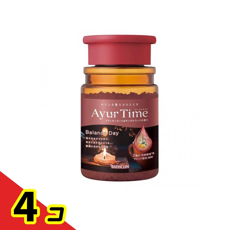 【送料無料！（地域限定）】アーユルタイム バランスデイ 本体ボトル 520g (約13回分) 4個セ