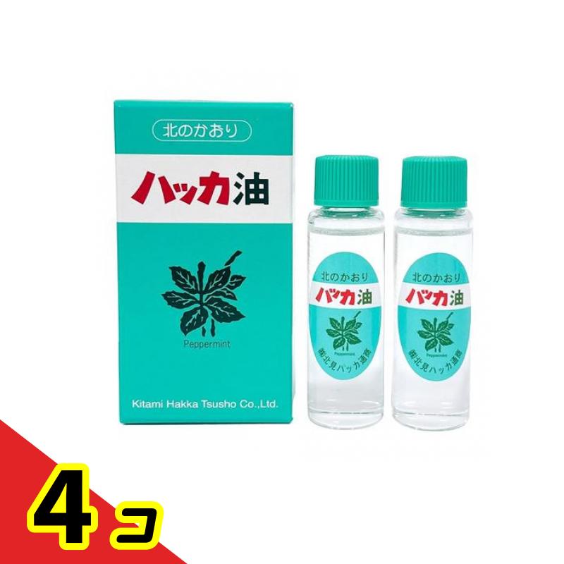 【送料無料!(地域限定)】北見ハッカ通商 ハッカ油 スプレー用リフィル 11.5mL× 2本入 4個セット
