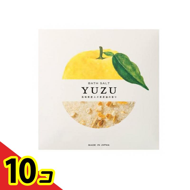 【送料無料！（地域限定）】高知県産YUZU(柚子) ピール入りバスソルト 40g 10個セット