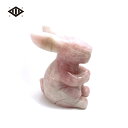 ローズクォーツ うさぎ | rosequartz 紅水晶 パワーストーン 桃色 ピンク色 恋愛成就 愛情 美 ウサギ 兎 卯年 天然石 出雲国謹製