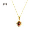 苔めのう ネックレス | 赤めのう 瑪瑙 メノウ agate アゲート パワーストーン レトロ アンティーク ゴールド アクセサリー 天然石 出雲国謹製