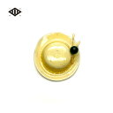 めのう 帽子 ブローチ | 緑めのう 瑪瑙 メノウ agate アゲート パワーストーン レトロ アンティーク レア ゴールド アクセサリー 天然石 出雲国謹製