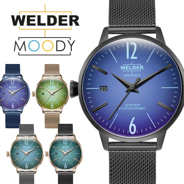 【今週末限定クーポン】腕時計 レディース メンズ WELDER MOODY/ウェルダー ムーディー 36mm ブランド 高級 偏光ガラス メッシュベルト 三針　ユニセックス プレゼント ギフト WRC718 WRC720 WRC723 WRC724 WRC728