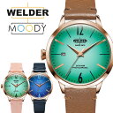 【最大1,000円OFFワンダフルクーポン】腕時計 レディース メンズ WELDER MOODY/ウェルダー ムーディー 38mm ブランド 高級 偏光ガラス レザーベルト 三針 ヨーロッパ ユニセックス プレゼント ギフト WRC107 WRC108 WRC110