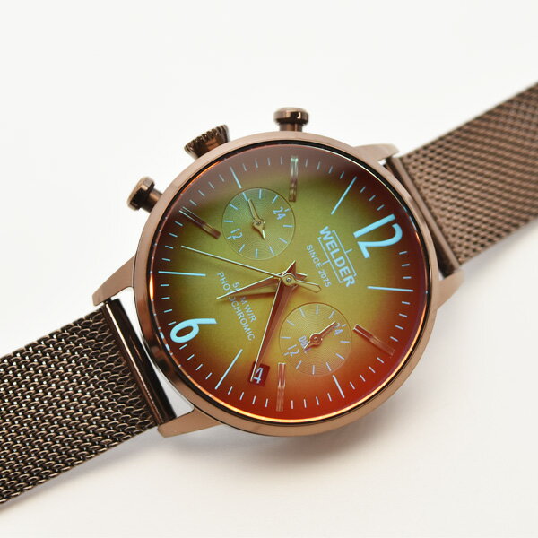 腕時計 レディース メンズ WELDER MOODY/ウェルダー ムーディー デュアルタイム 36mm ブランド 高級 偏光ガラス メッシュベルト 三針 プレゼント WWRC710 WWRC711 WWRC717