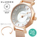 【正規販売店 2年保証】 klasse14 クラスフォーティーン 腕時計 クラス14 レディース volare OKTO MOP with Mesh Strap 28mm オクト パール ブレスレット付き メッシュベルト ブランド プレゼント ギフト