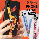 【MAX2000円OFFクーポン】ハイループ フォンストラップ ディズニー HighLoop Disney iPhone android 携帯 落下防止 バンド ベルト 韓国 ミッキー トイストーリー アラジン バンビ アリス プレゼント 日本正規輸入代理店 【メール便OK】