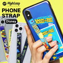 【GW限定500円offクーポン】ハイループ フォンストラップ ディズニー HighLoop Disney iPhone android 携帯 落下防止 バンド ベルト 韓国 トイストーリー プーさん モンスターズインク プレゼント 日本正規輸入代理店 【メール便OK】