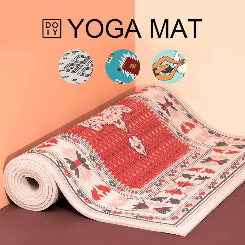 ヨガマット ドーイ YOGA MAT DOIY トレーニングマット エクササイズマット ピラティス ストレッチ フィットネス 運動 ストラップ付き おしゃれ インテリア