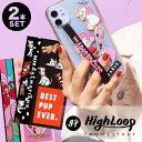 HighLoop ハイループ フォンストラップ ディズニー 2本セット スマホ バンド iPhone android 携帯 落下防止 ベルト ストラップ 片手 韓国 おしゃれ 可愛い Disney ユニーク 雑貨 おもしろ プレゼント 【メール便OK】