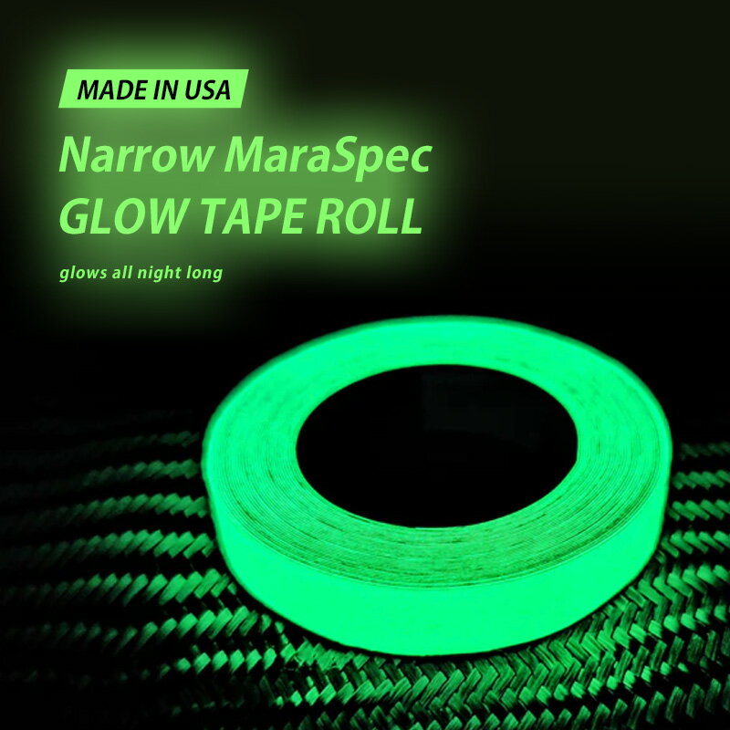 【1日 限定最大1,000円off CP】Narrow MaraSpec GLOW TAPE ROLL ナローマラスペック グローテープロール シール 蓄光 夜光 発光 光る 最大24時間 ギア 目印 貼り付け 書き込み 防災 災害 停電 アウトドア 【メール便OK】